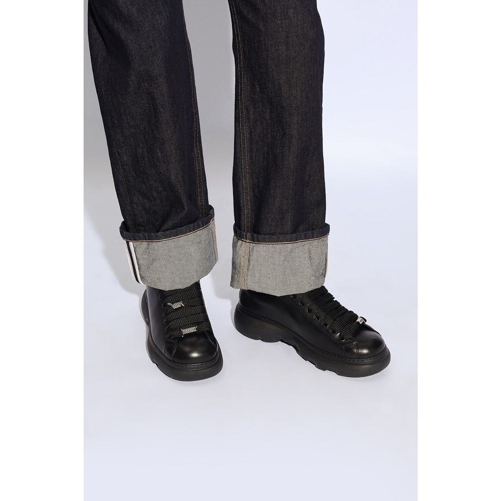 NIB BURBERRY RANGER BLACK LEATHER LACE UP HIKING BOOTS US 11 44 ITALY $990 - Picture 6 of 14